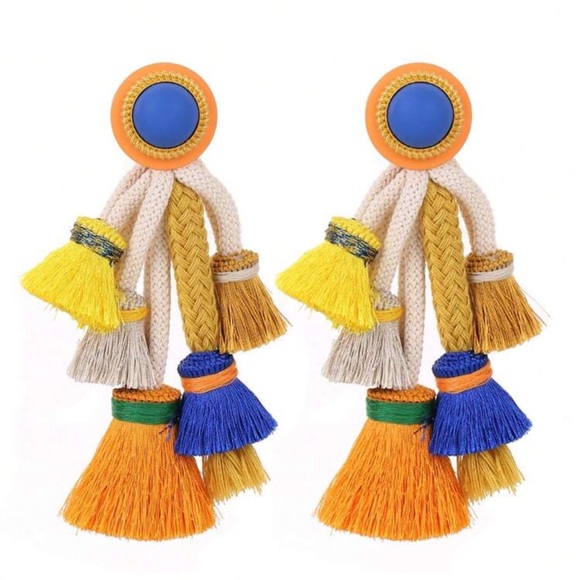 New bohemian tassel earrings - Picture 6 of 7